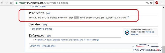 Faw V2 Is A Variant Of Toyota Vitz Faw Pakwheels Forums