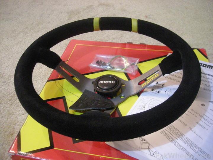 MOMO MOD DRIFT Suede Steering Wheel 330mm Deep Dish