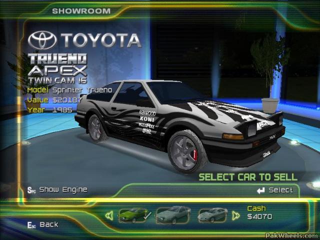 srs street racing syndicate how to unlock cars