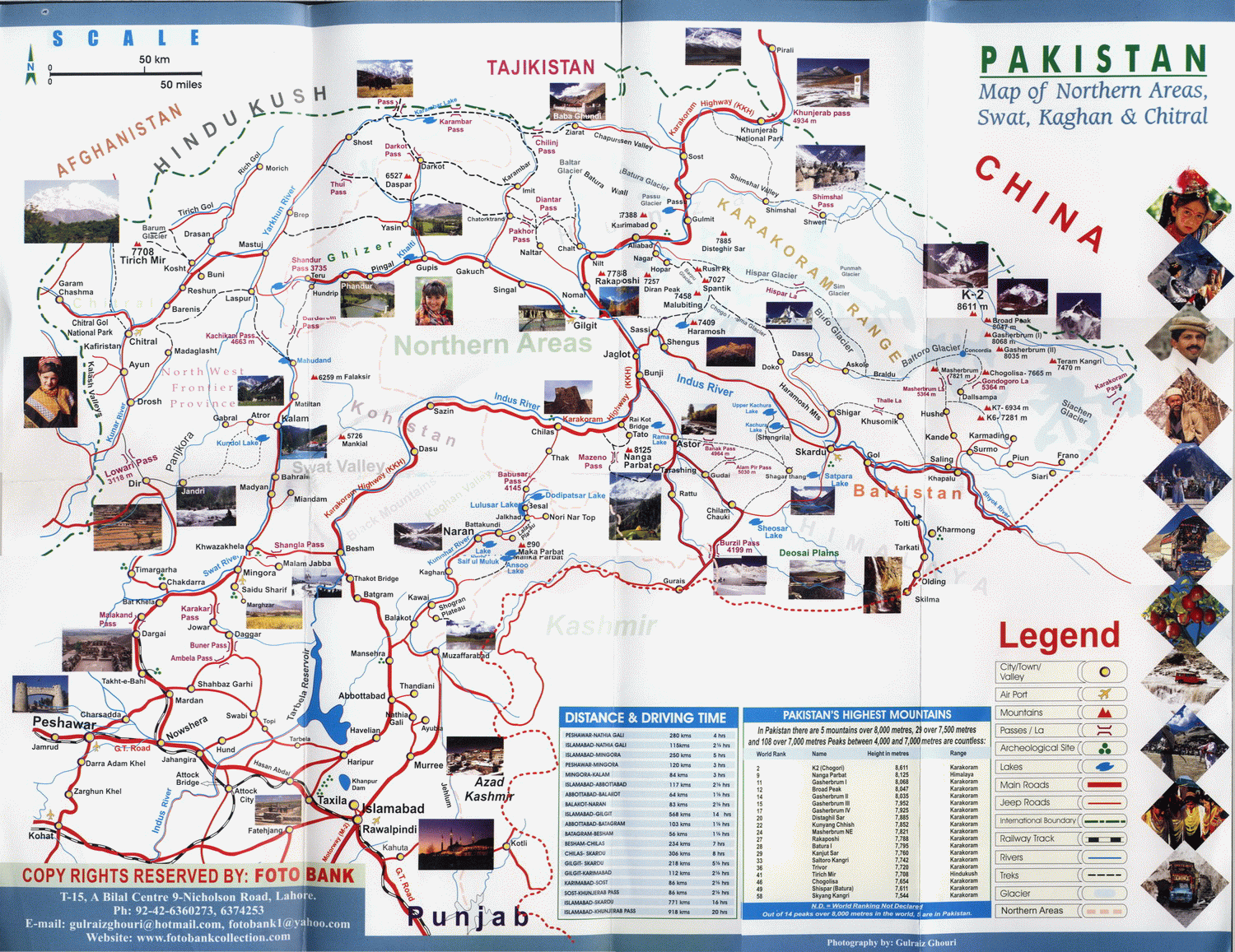 pakistan tourist attraction map