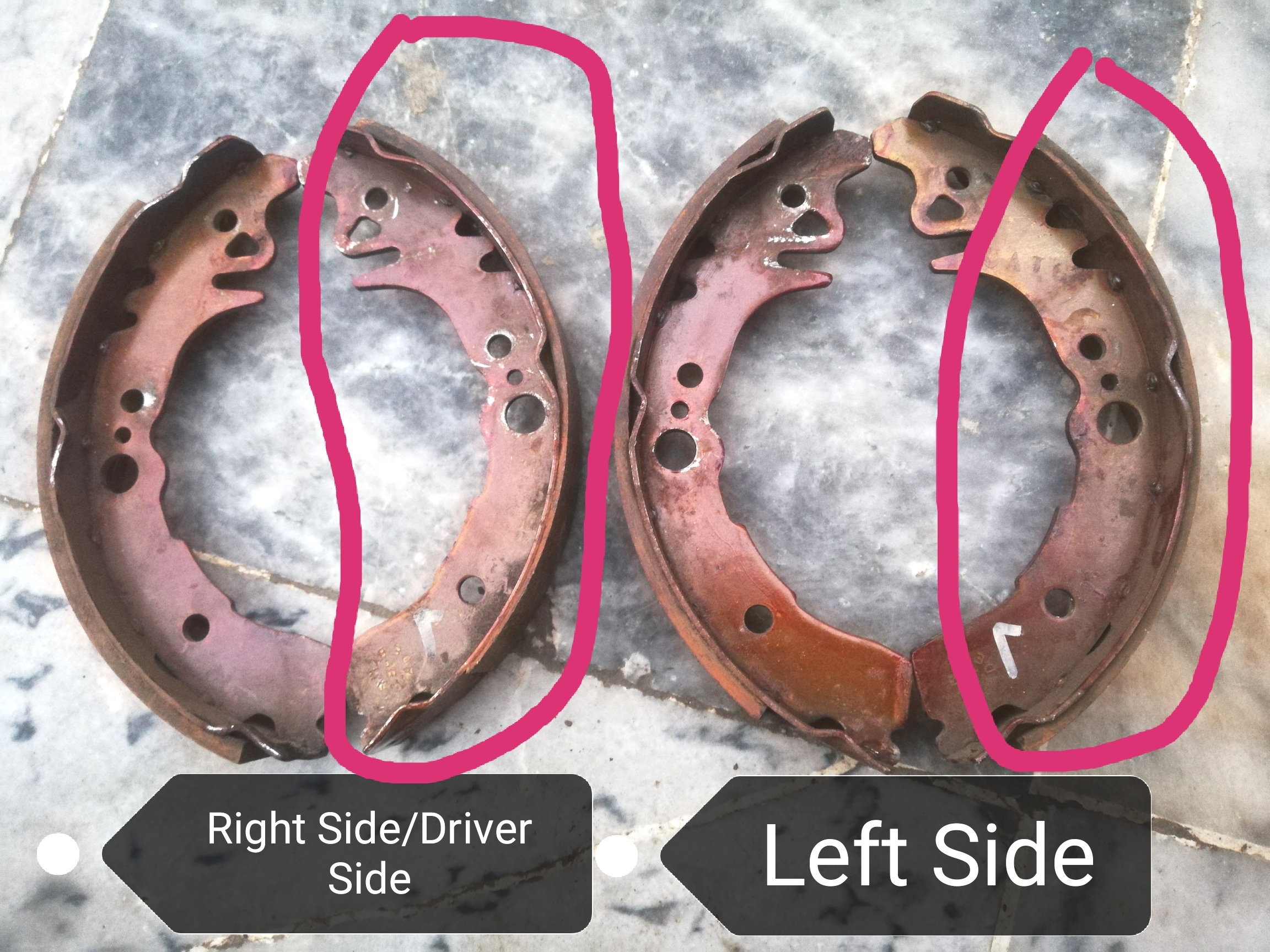 Rear Brake Shoe Wear - Technical Forums - PakWheels Forums