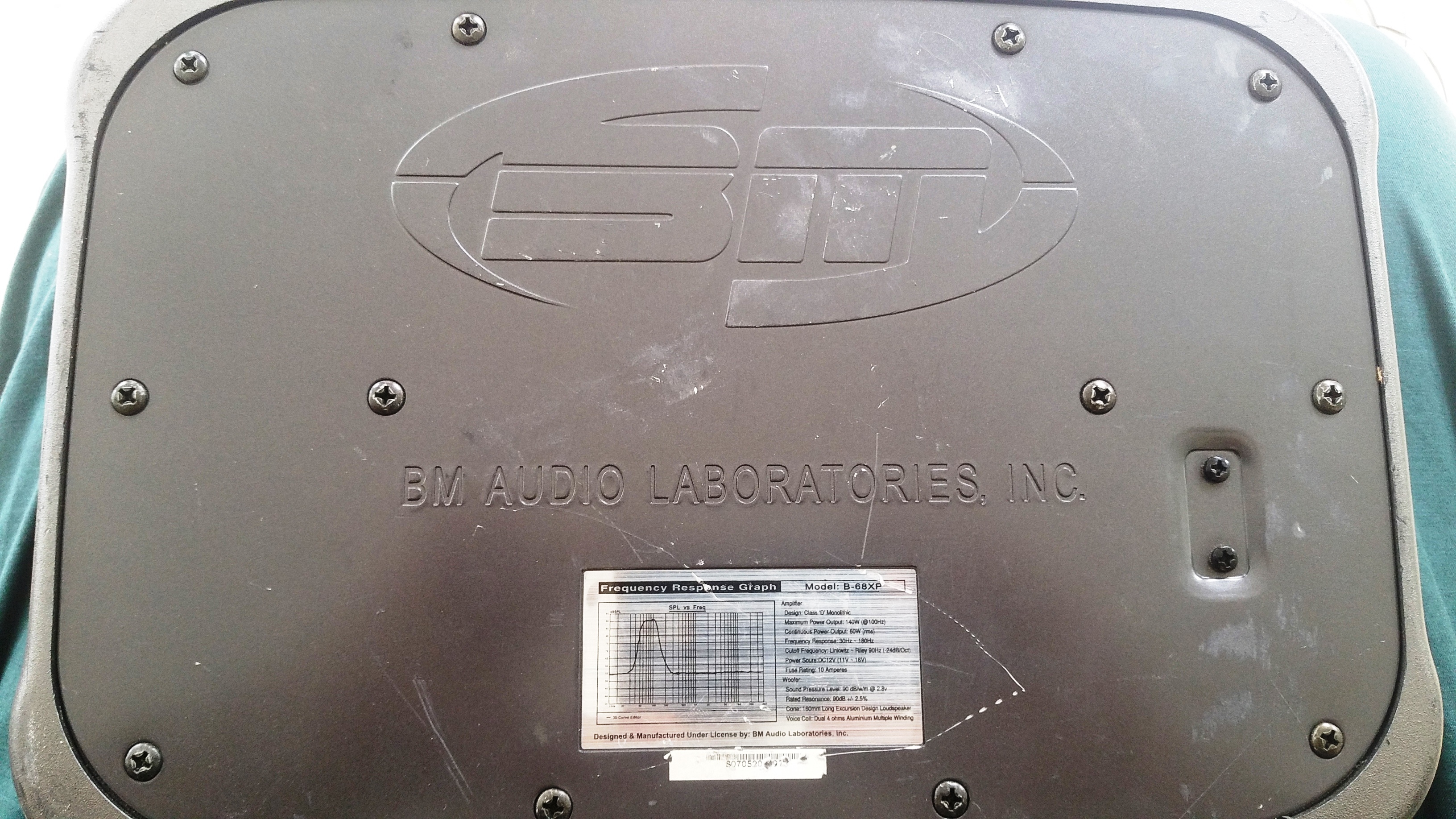 boschmann b 68xp underseat subwoofer