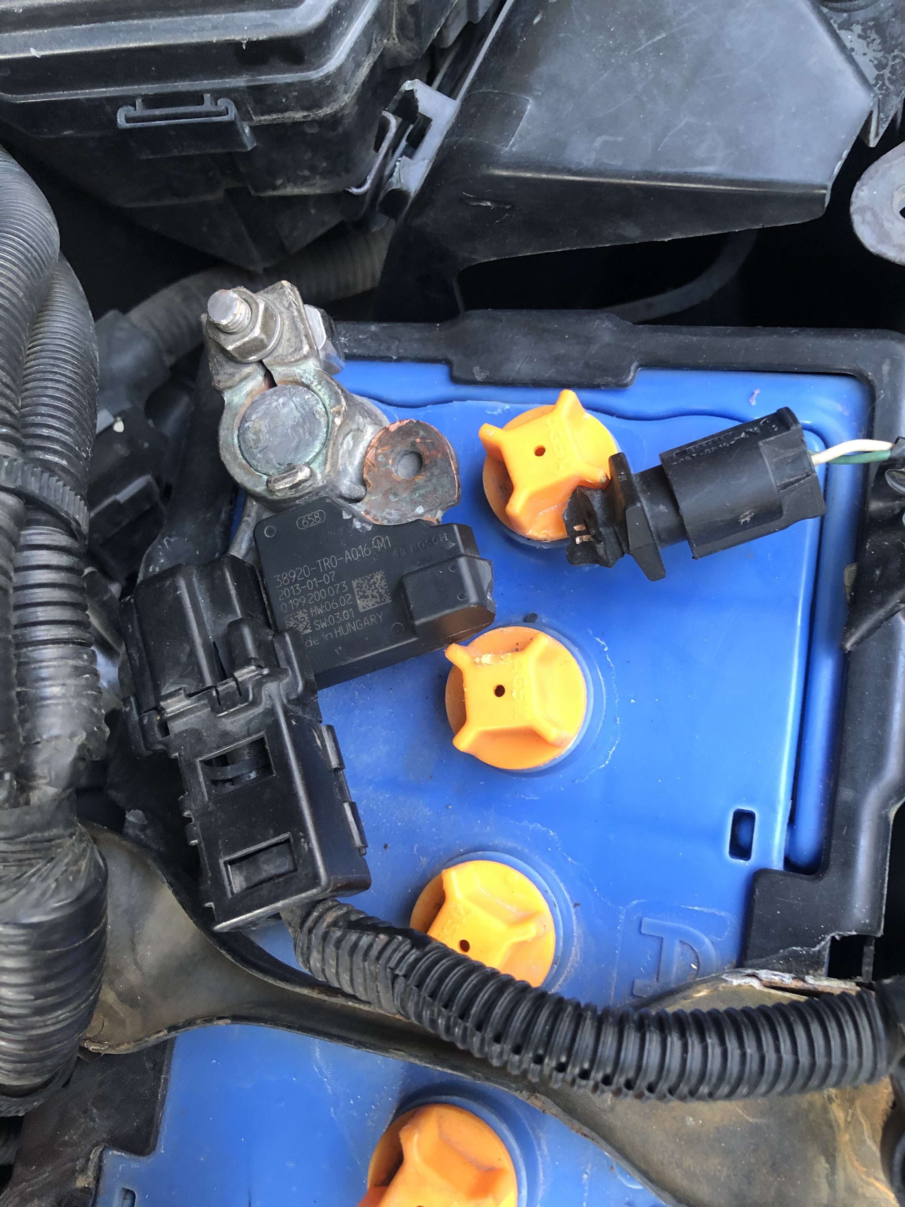 2012 honda civic negative deals battery terminal sensor