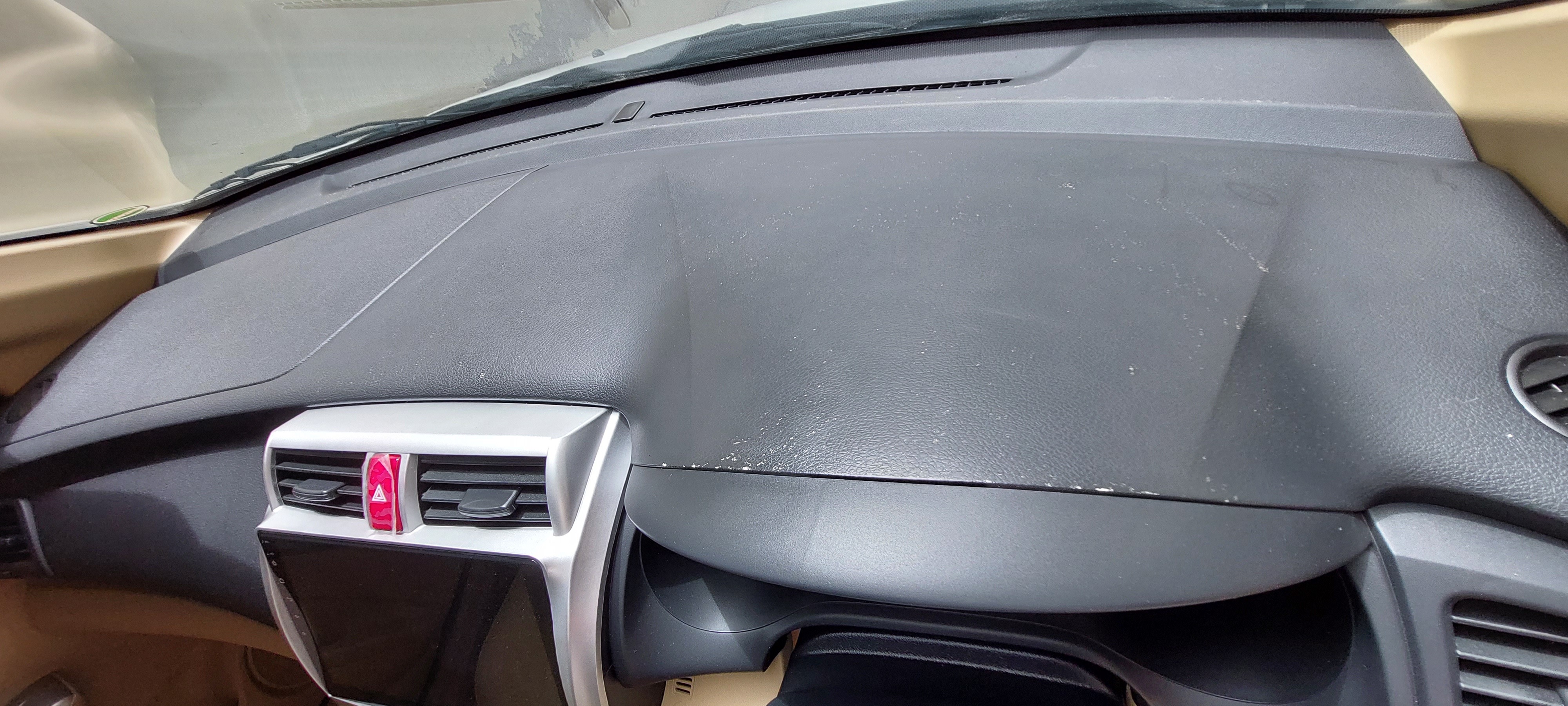 Dashboard paint coming off in a zero meter Honda City Honda